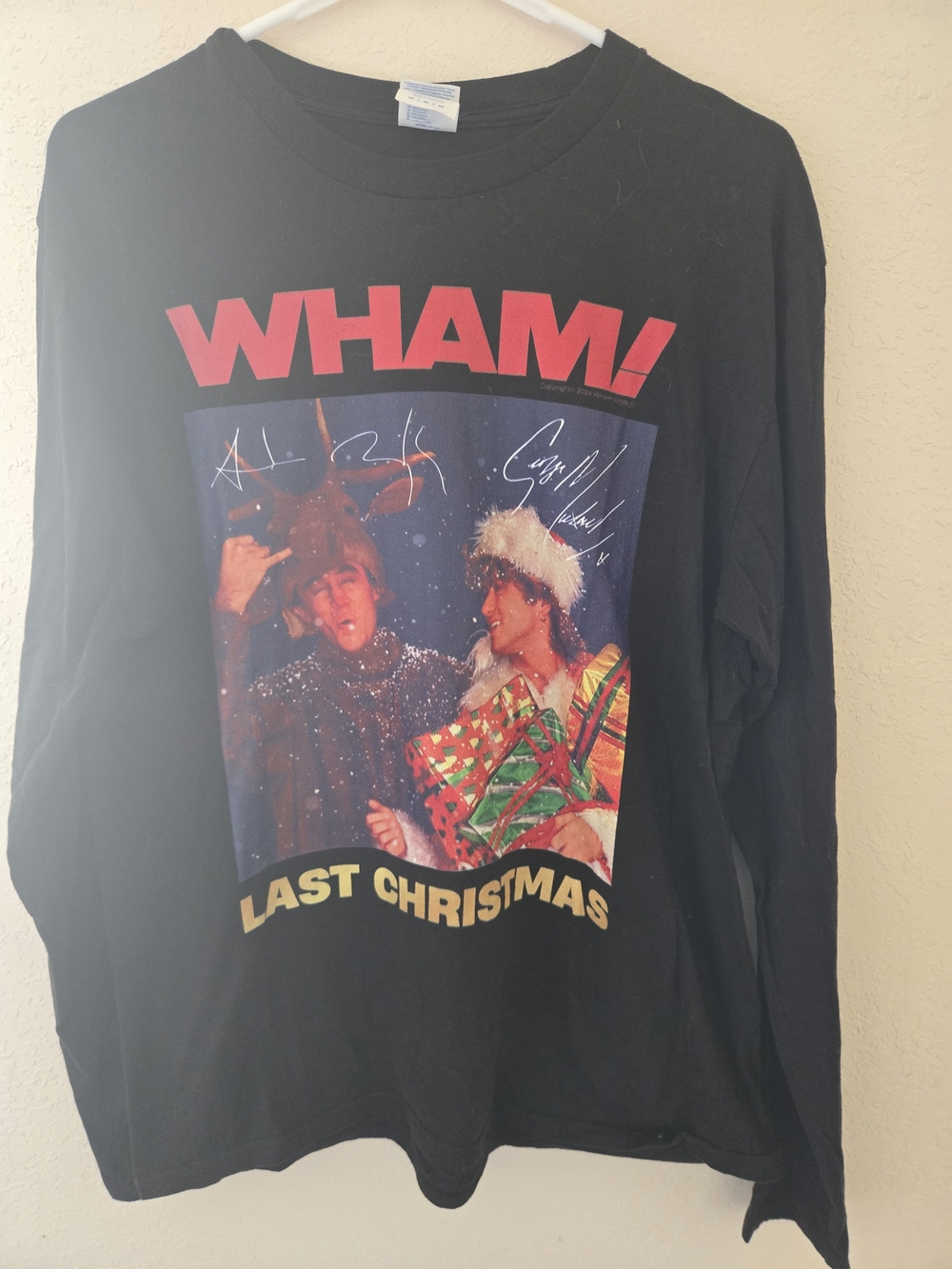 Last Christmas Graphic Long-Sleeve Tee - Black